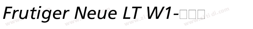 Frutiger Neue LT W1字体转换 Frutiger Neue LT W1字体转换